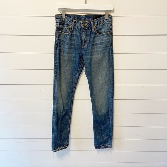 Vince. | Low Rise Cotton Skinny Raw Hem Jeans Size 25 - Picture 1 of 13